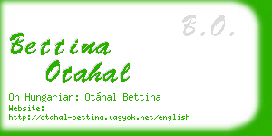 bettina otahal business card